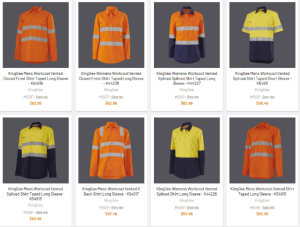 work clothing in Perth